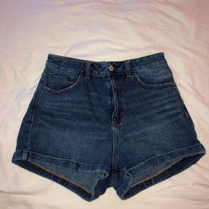 Dark Blue High waisted PacSun Jean shorts